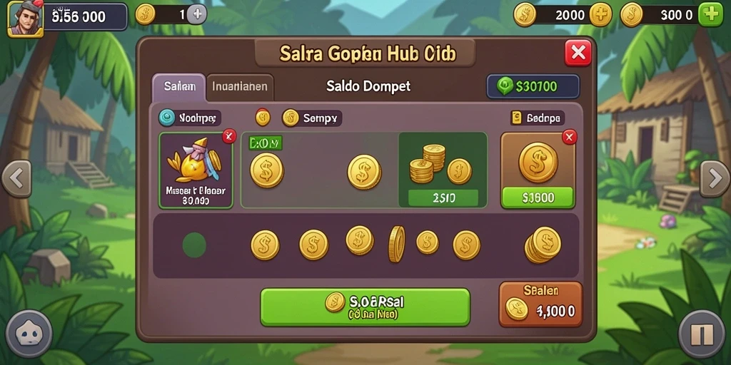 Tampilan level awal yang cerah dan menggugah selera.