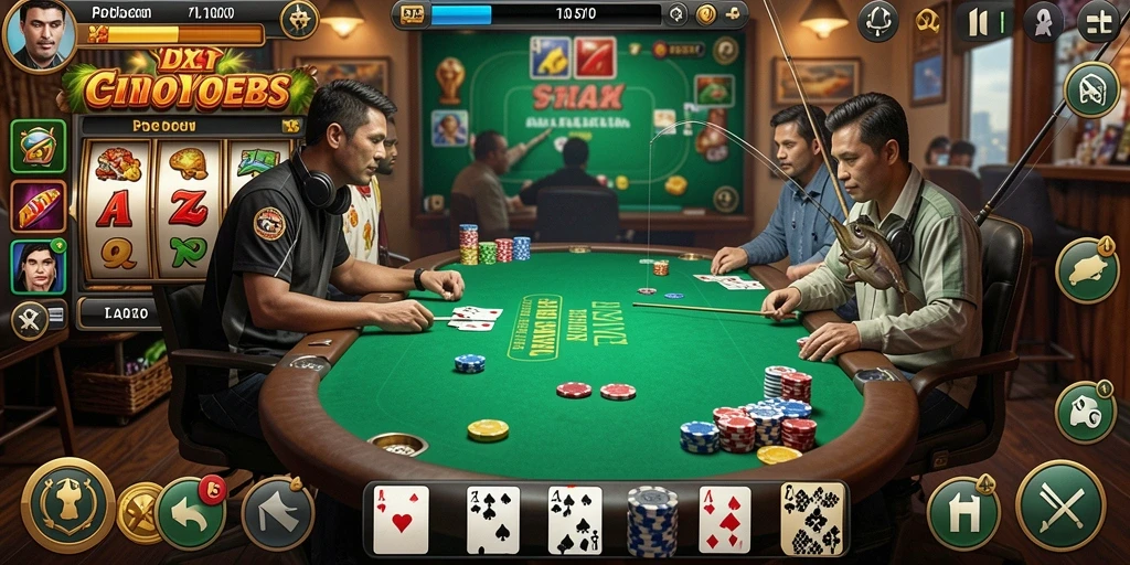 Screenshot menampilkan antarmuka utama aplikasi DEWANAGA77.