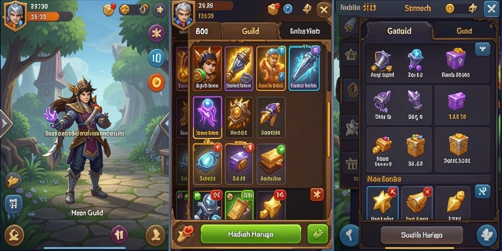 Screenshot menunjukkan antarmuka utama game MNDUIT.