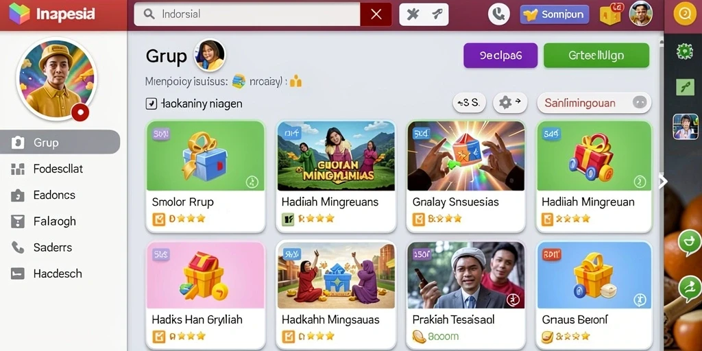 Screenshot menampilkan kucing yang lucu dan menggemaskan.