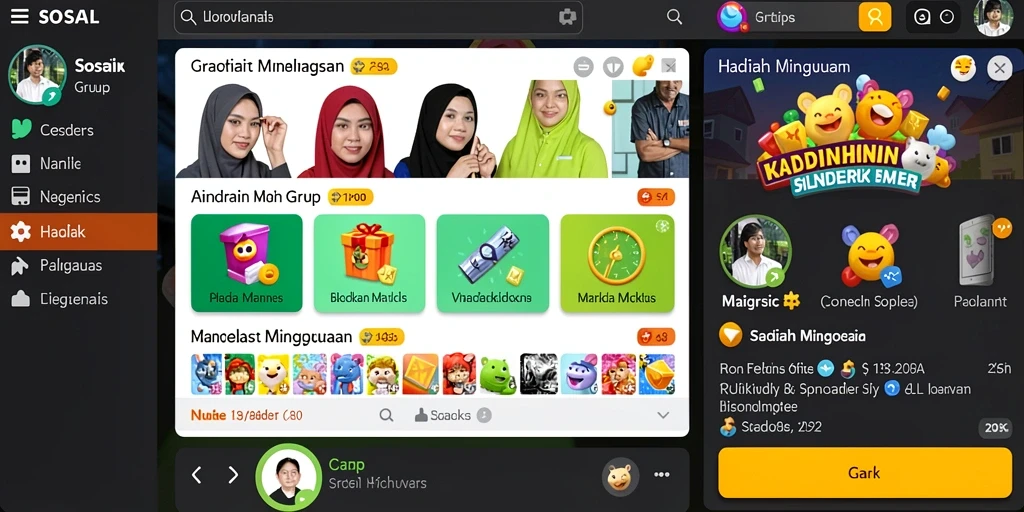 Tampilan antarmuka yang modern dan menarik.