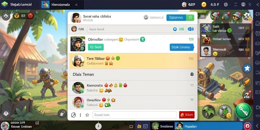 Screenshot menunjukkan karakter utama dalam aksi melawan musuh.